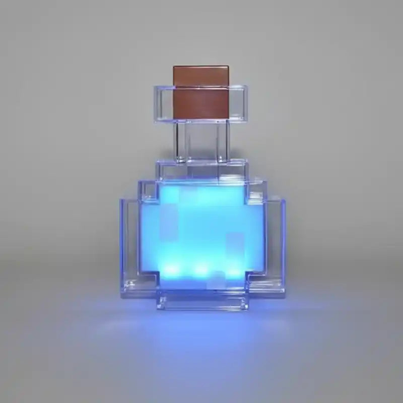 Lampe Potion Minecraft LED bleue claire Mojang