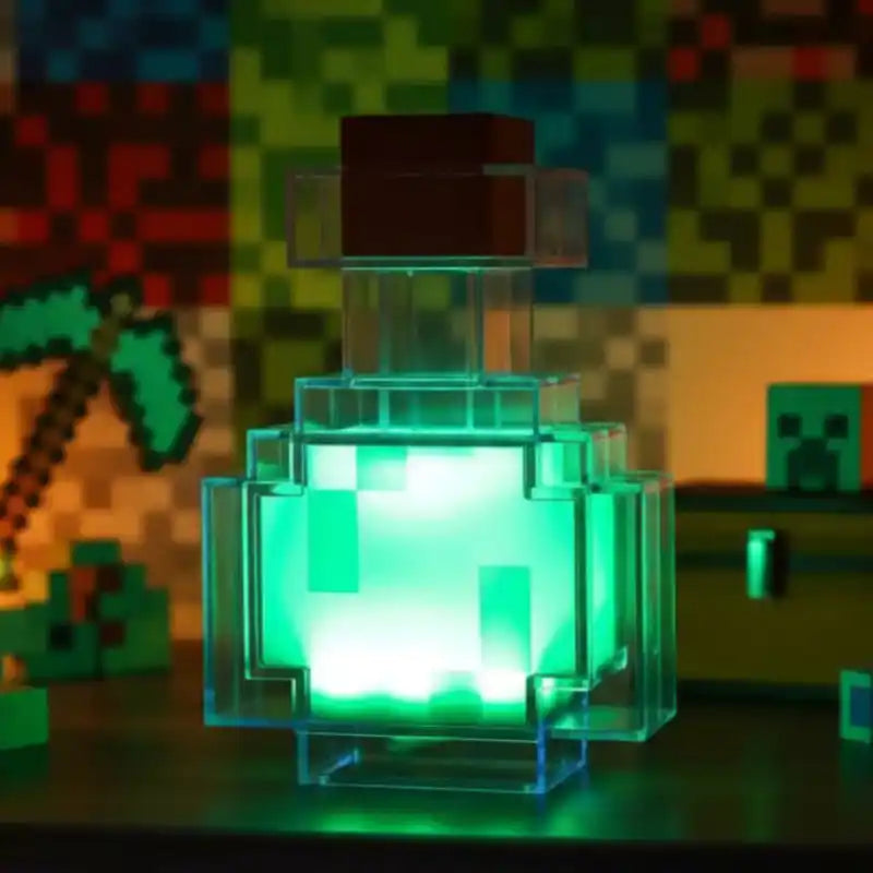 Lampe potion Minecraft décoration chambre gaming enfant