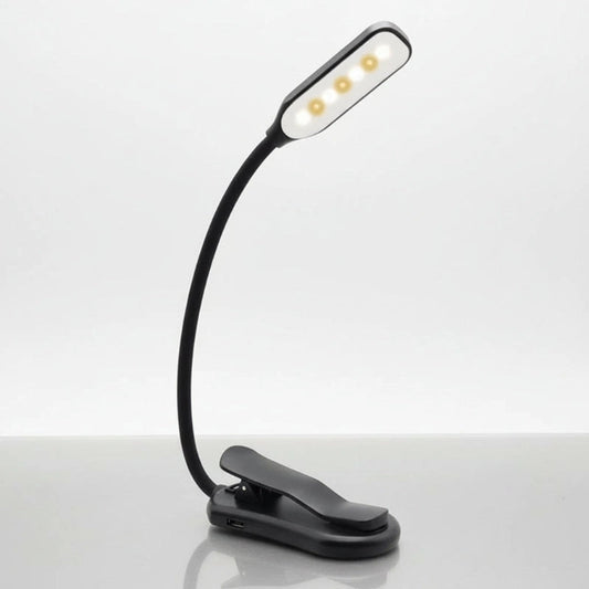 Lampe pour lecture livre rechargeable pince flexible 3 modes luminosité