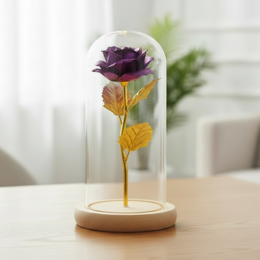 Lampe Rose Éternelle Violet Veilleuse de rêve