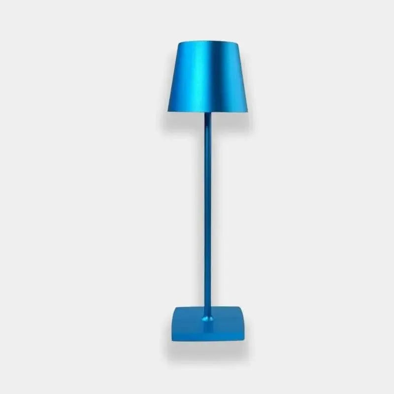 lampe chevet tactile sans fil bleu fond blanc pas chère
