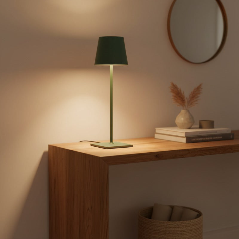 Lampe de table rechargeable sans fil tactile matte moderne