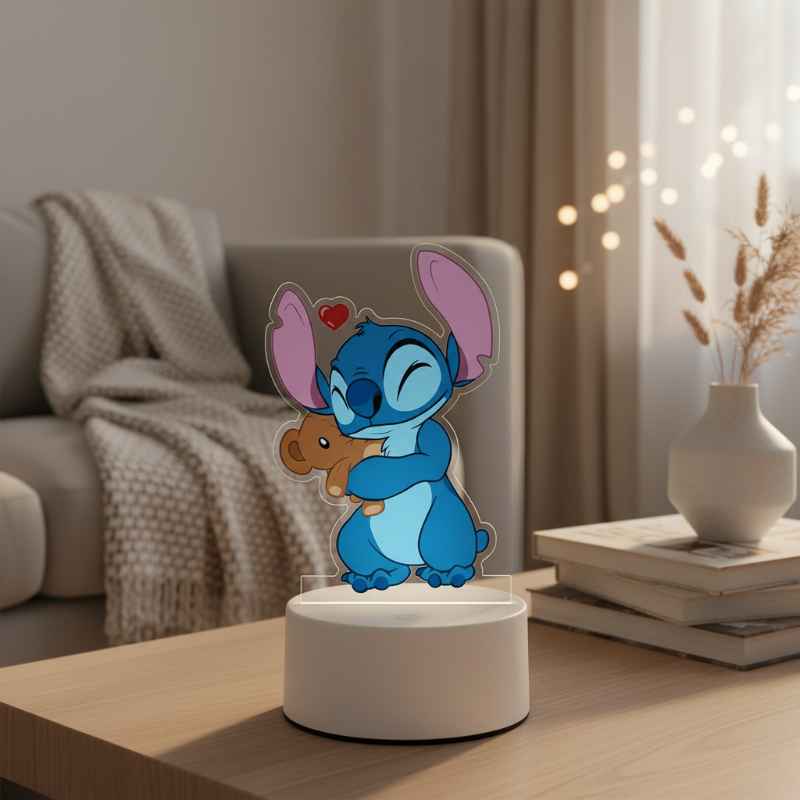lampe de bureau Stitch LED 3D avec fonction tactile