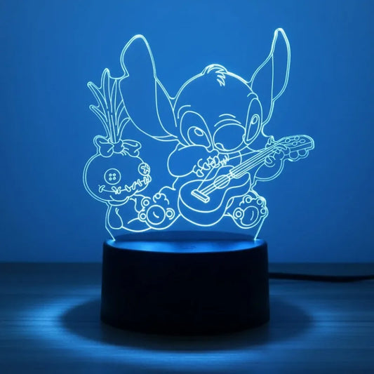 lampe stitch 3d led
