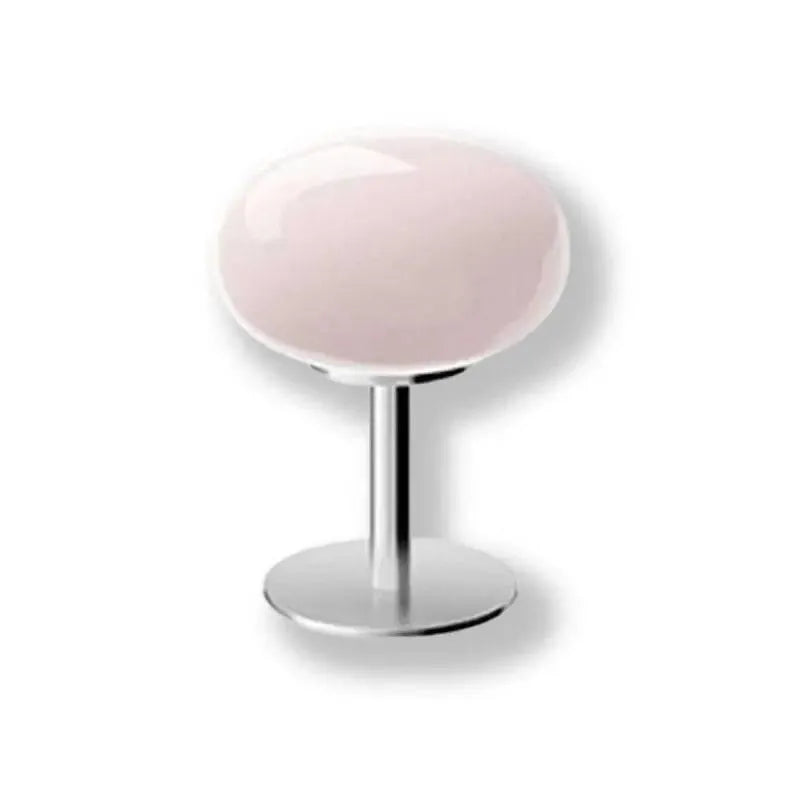 lampe sur pied retro rose fond blanc