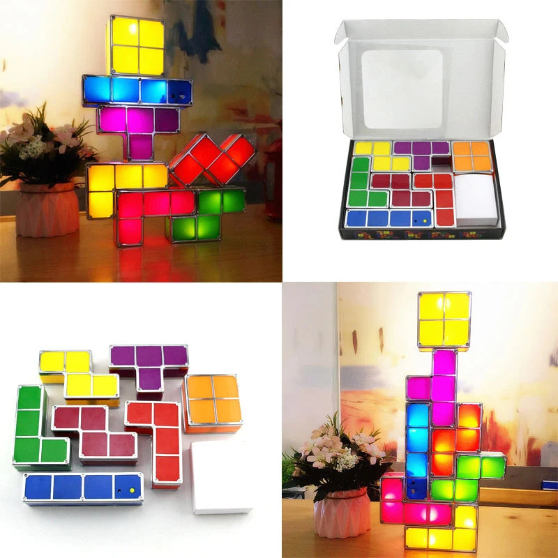 Lampe Tetris blocs de construction