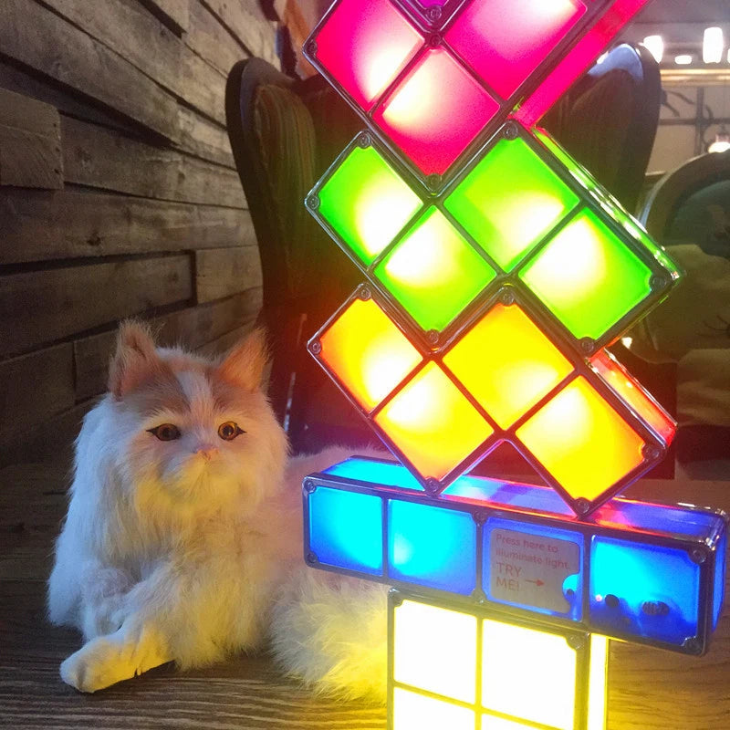 lampe de chevet tetris