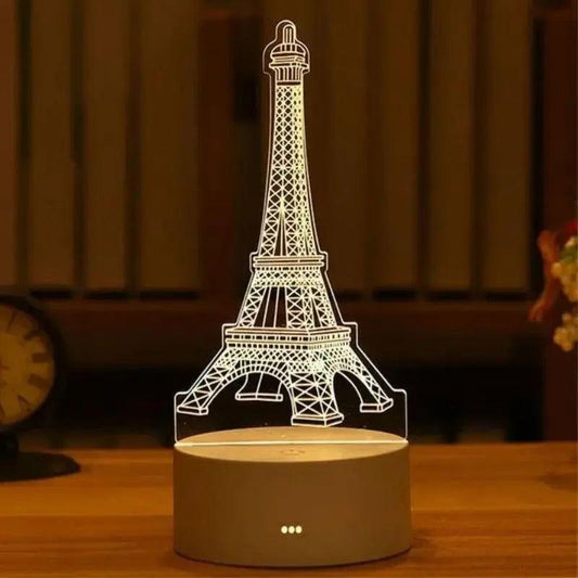 Lampe Tour Eiffel 3D - Veilleuse de rêve