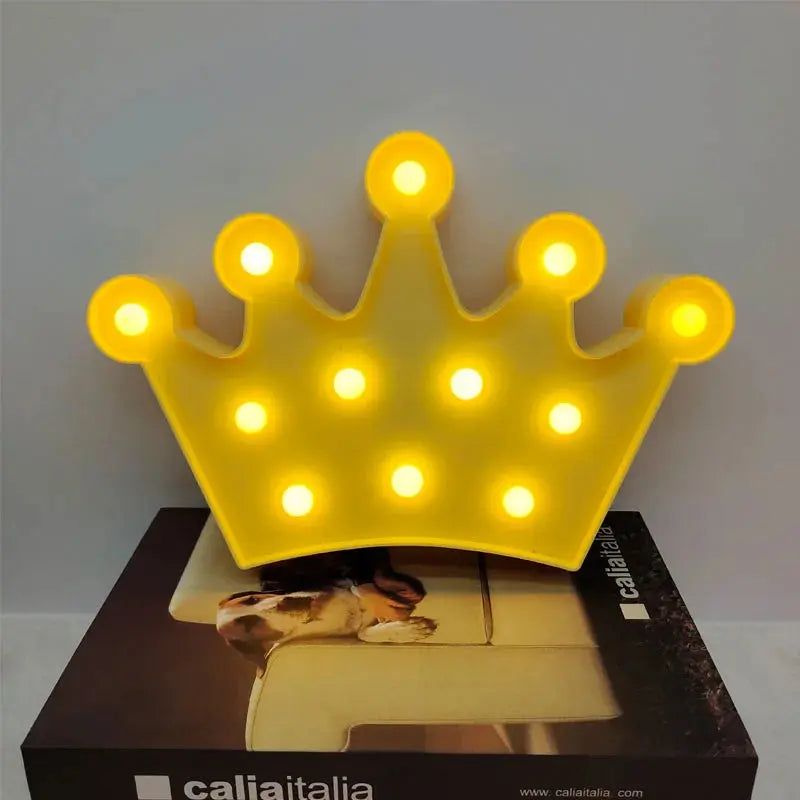 Veilleuse Led Couronne Jaune