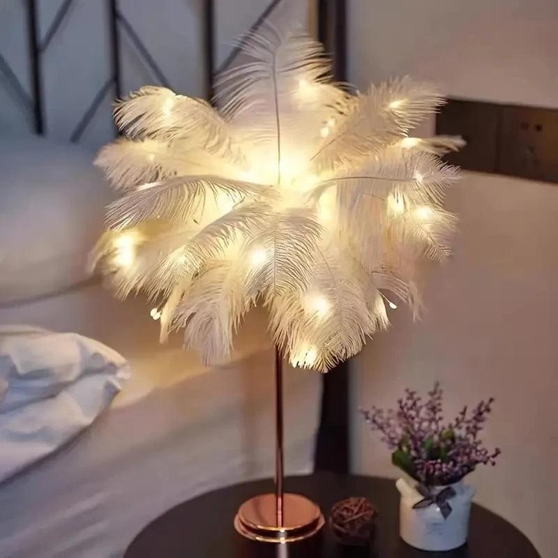 Lampe à Plumes - Veilleuse de rêve 