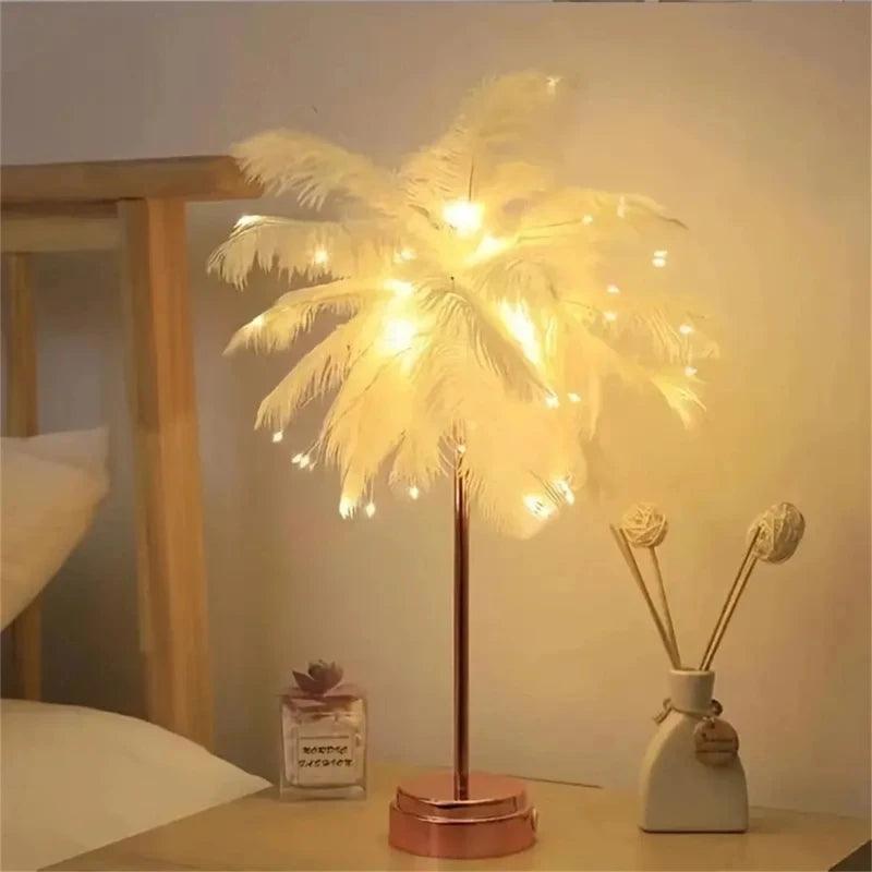 Lampe à Plumes - Veilleuse de rêve 