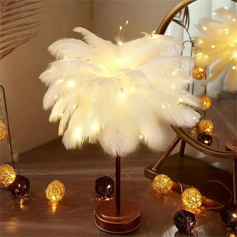 Lampe à Plumes - Veilleuse de rêve 