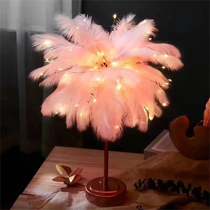 Lampe à Plumes - Veilleuse de rêve 