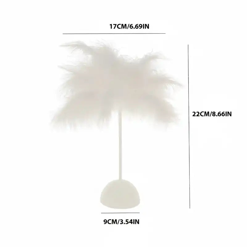 Lampe de Chevet Plume Batterie Veilleuse de rêve