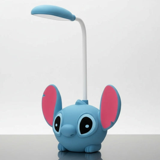 Lampe de bureau Stitch bleu éclairage flexible bras articulé