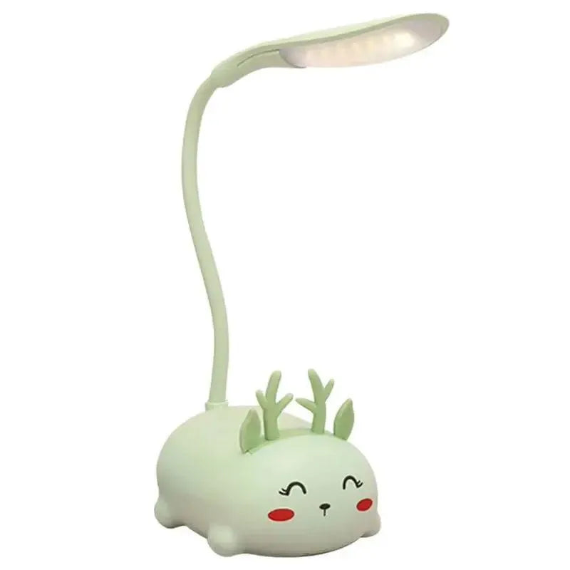 Veilleuse Biche Vert Fond Blanc