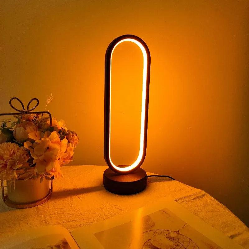 Lampe de Chevet Noire Ovale - Veilleuse de rêve 