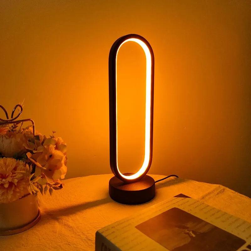 Lampe de Chevet Noire Ovale - Veilleuse de rêve 