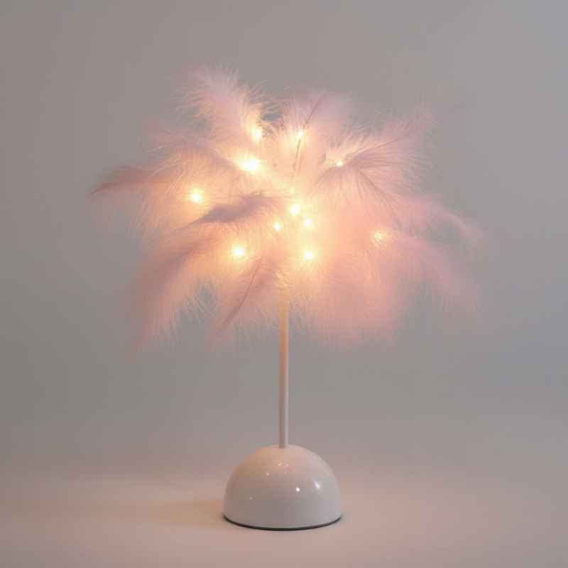 Cadeau lampe de chevet plume naturelle livraison gratuite