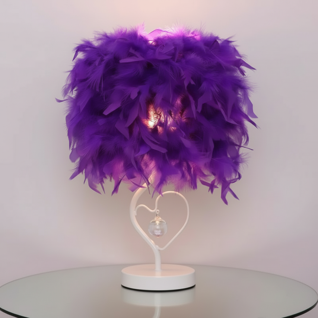 Lampe de Chevet en Plume Veilleuse de rêve