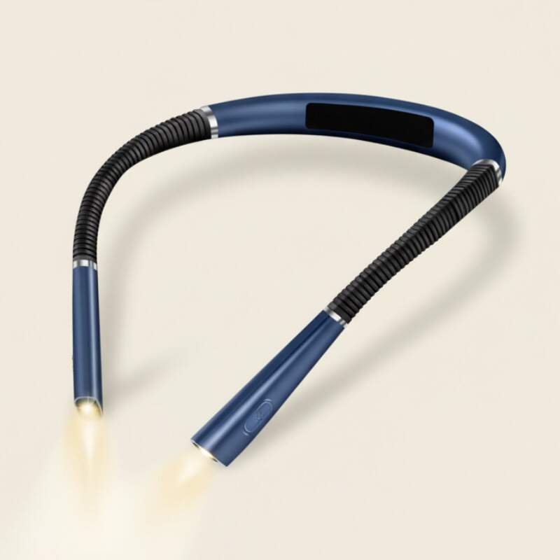 Lampe tour de cou rechargeable bleu
