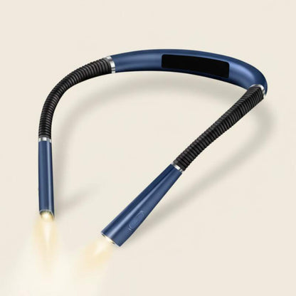 Lampe tour de cou rechargeable bleu