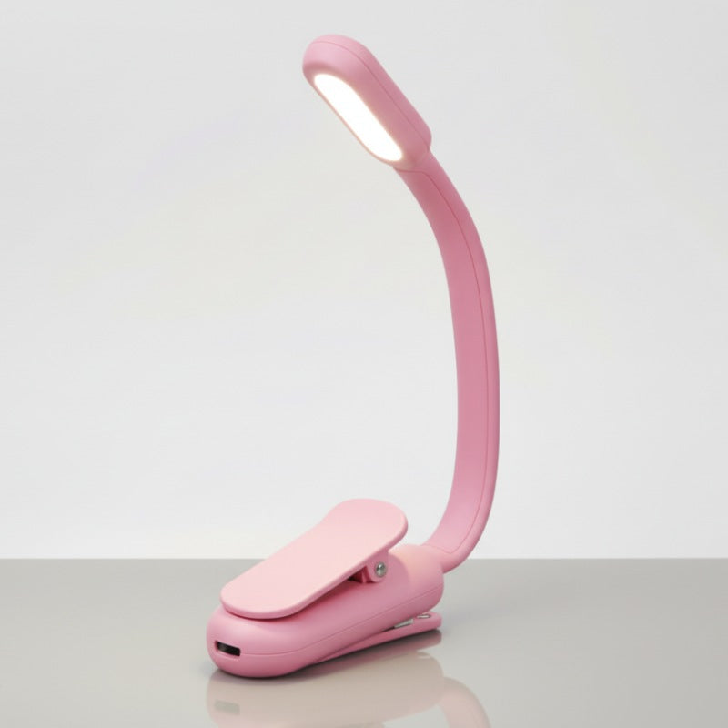 lampe lecture pince LED rechargeable éclairage livre nuit
