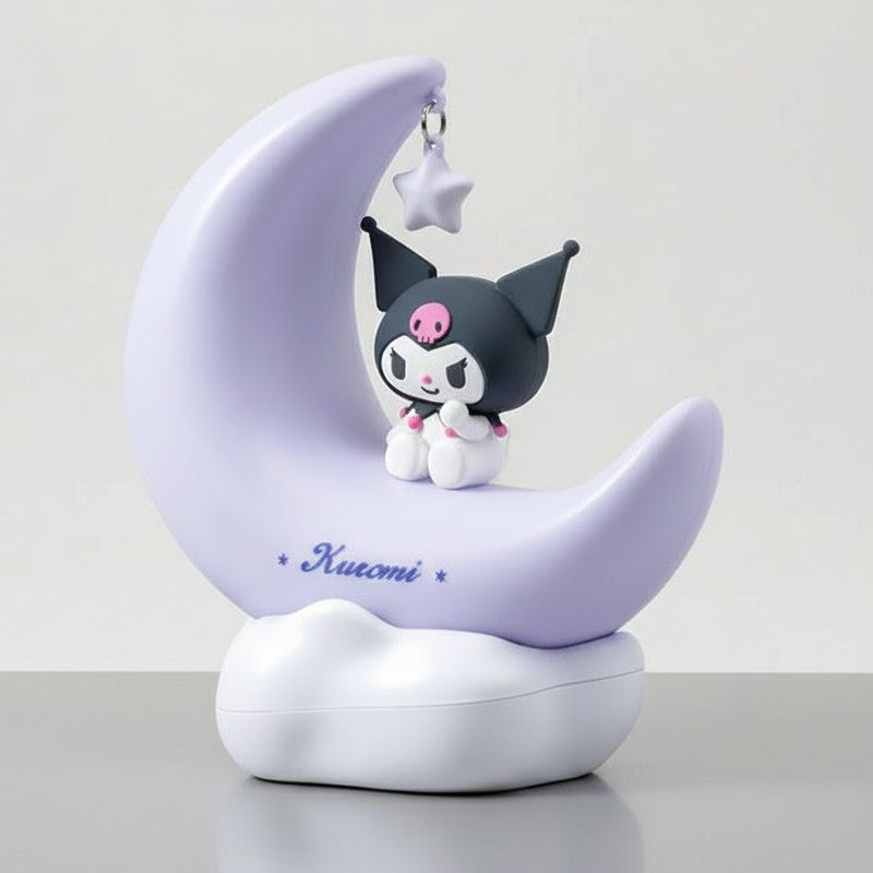 Lampe lune Kuromi My Melody effet halo magique veilleuse