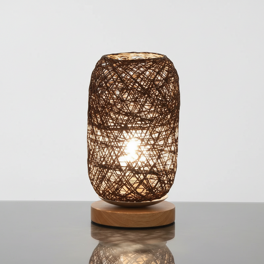 Lampe en Rotin a Poser Veilleuse de rêve