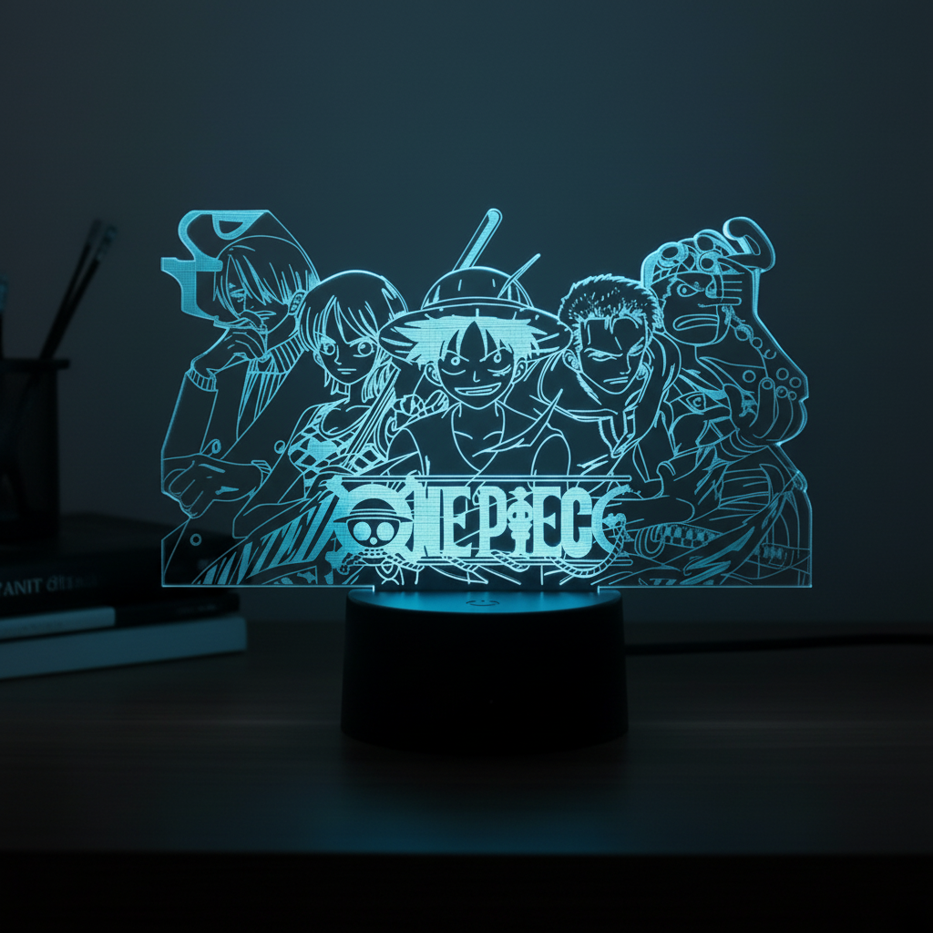 Lampes One Piece 3D Mugiwara Veilleuse de rêve