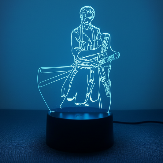 Lampes One Piece 3D Santoryu Veilleuse de rêve