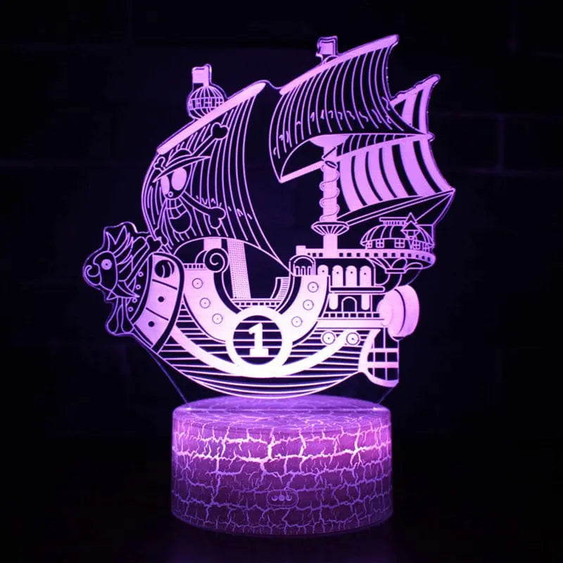 Lampe Manga | One Piece 3D "Thousand Sunny" Veilleuse de rêve