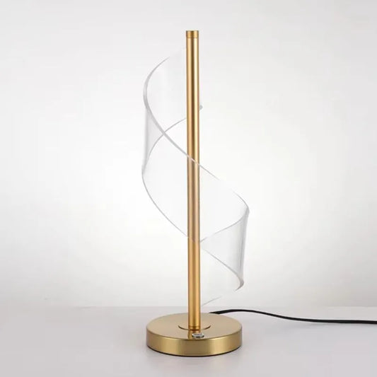 Lampe De Chevet Dorée À Poser F0ond Blanc