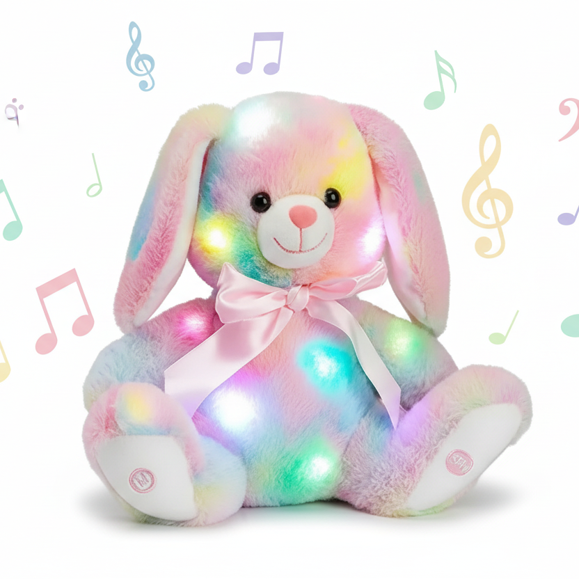 Lapin Peluche Musical Lumineuse Veilleuse de rêve