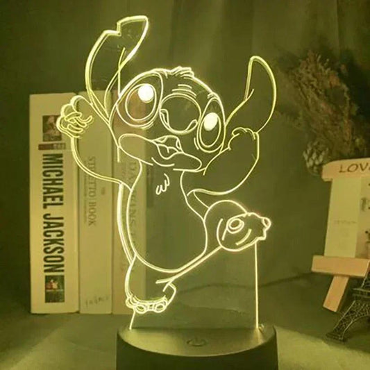 Led Stitch 3D - Veilleuse de rêve 