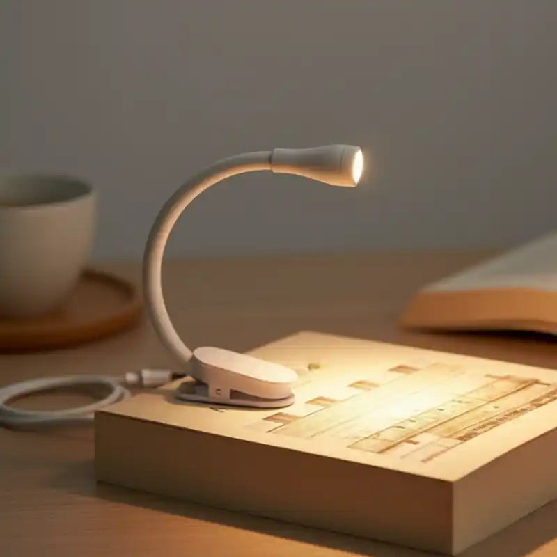Lampe de lecture rechargeable USB blanc