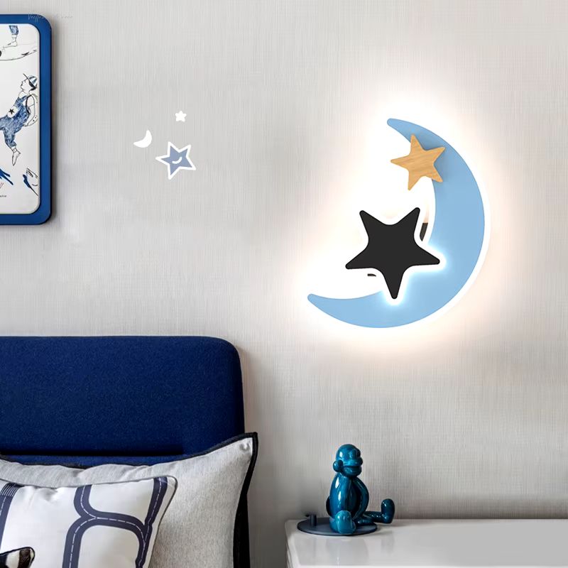 Lampe Murale Chambre | Lune 3D à changer image Veilleuse de rêve