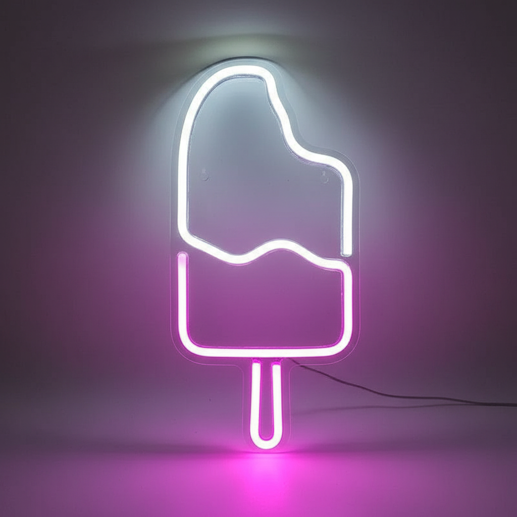 Murale Néon Glace Led Veilleuse de rêve
