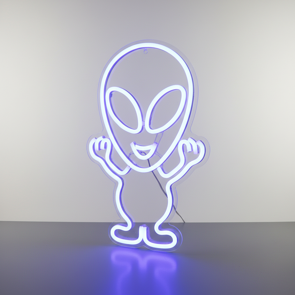 Neon Alien Bleu Veilleuse de rêve