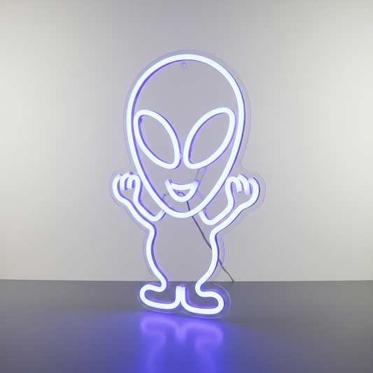 Neon Alien Bleu Veilleuse de rêve