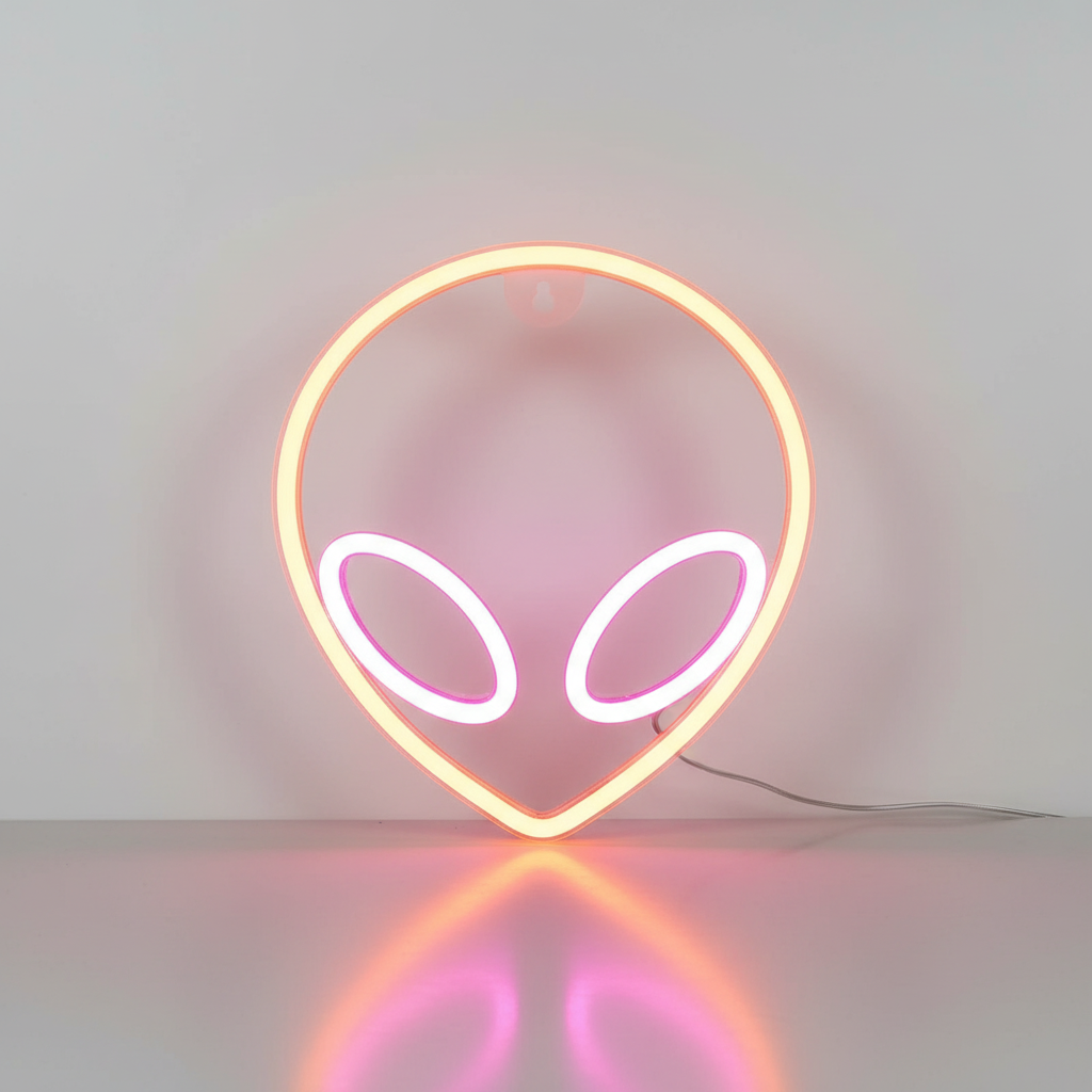 Neon Alien Jaune Veilleuse de rêve