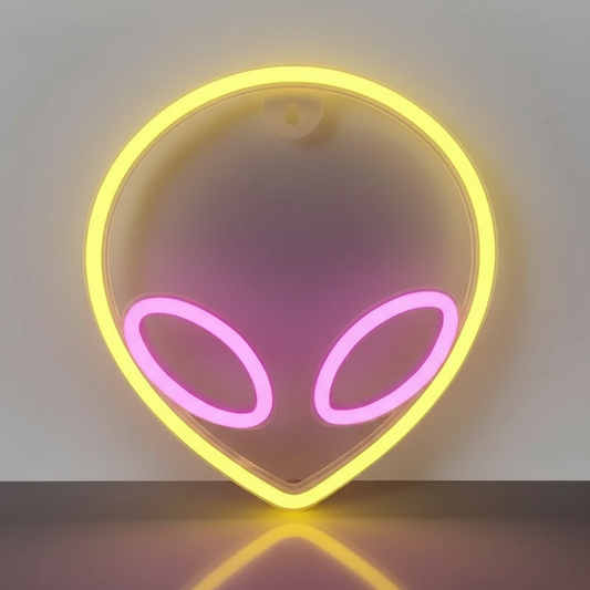 Neon Alien Jaune Veilleuse de rêve
