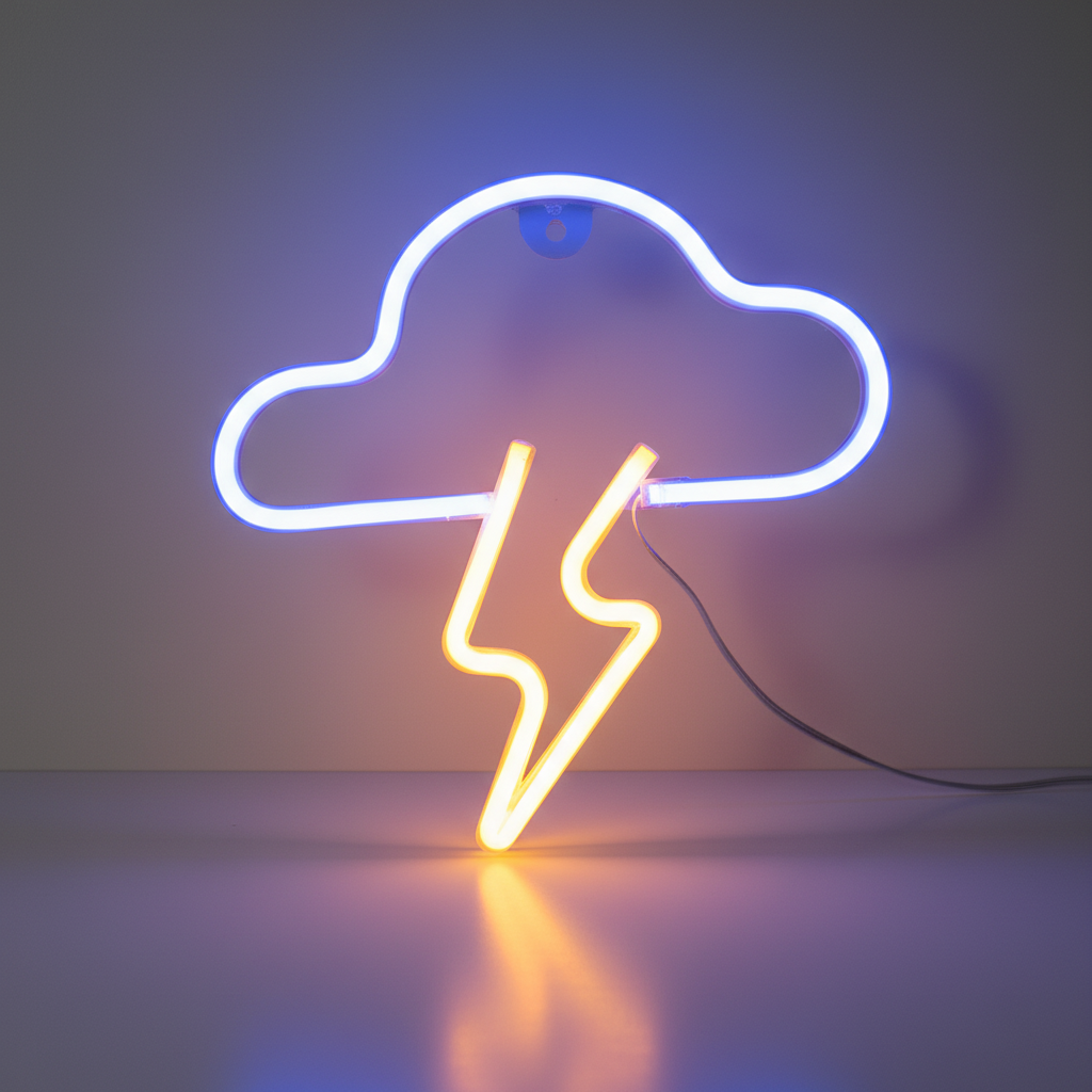 Neon Eclair Nuage Veilleuse de rêve