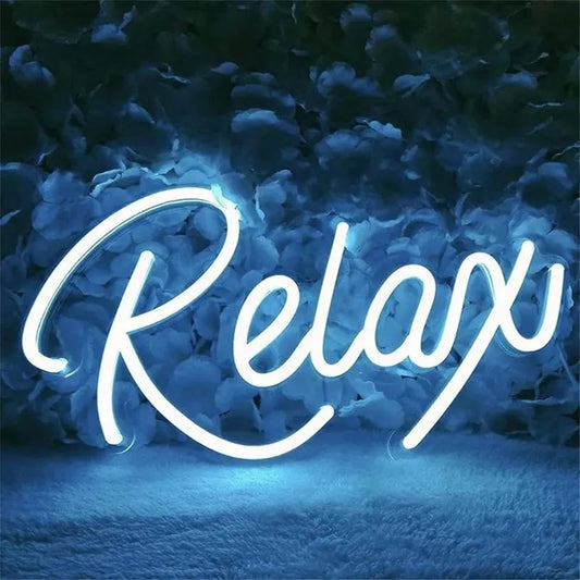 led neon relax bleu
