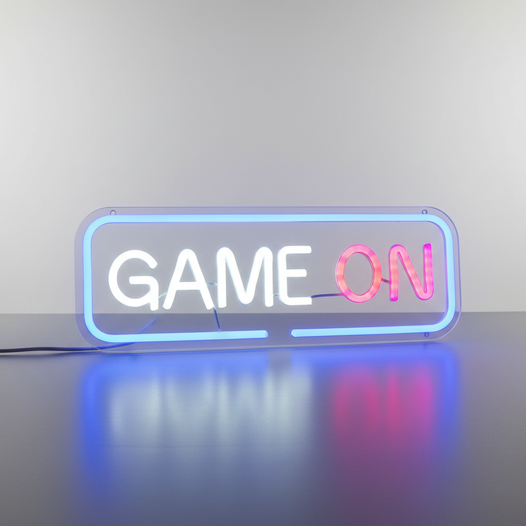Néon Mural Game On Veilleuse de rêve