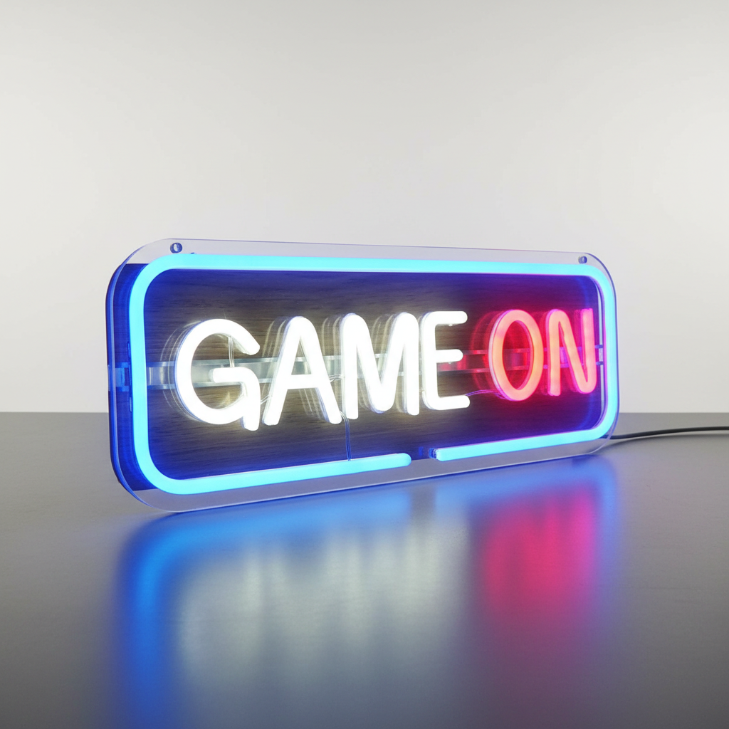 Néon Mural Game On Veilleuse de rêve