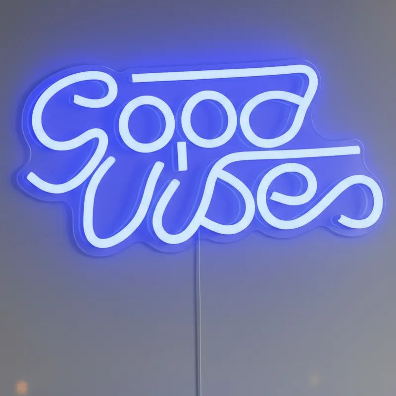 panneau néon Good Vibes