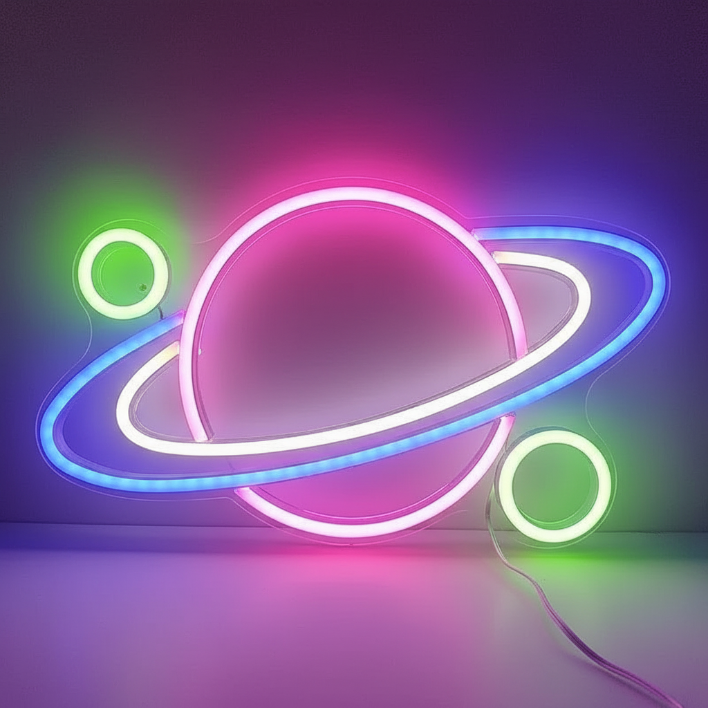 Neon Planete Led Murale Veilleuse de rêve