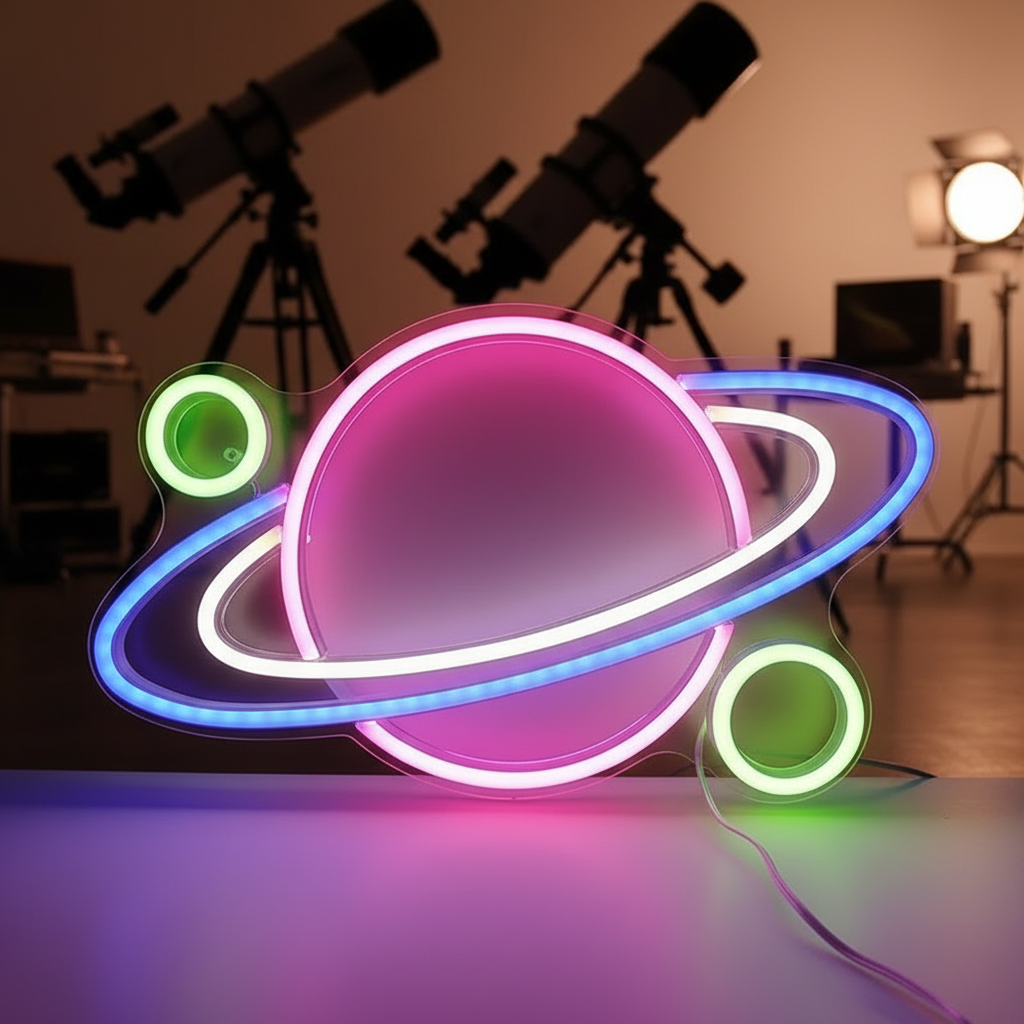 Neon Planete Led Murale Veilleuse de rêve