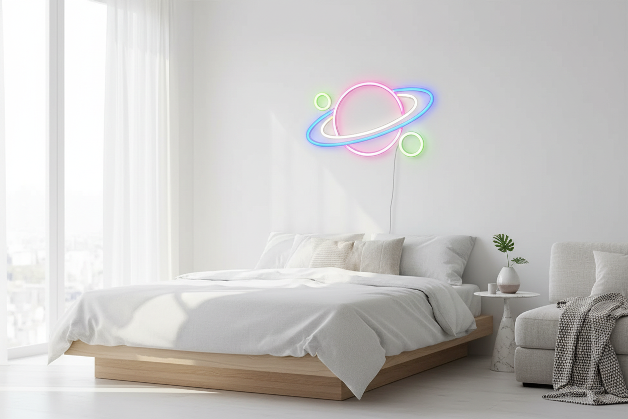 Neon Planete Led Murale Veilleuse de rêve